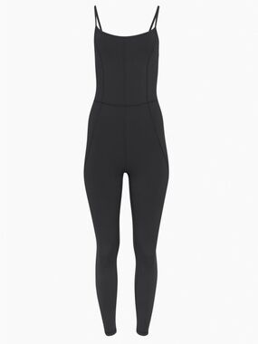 Wilfred Free Aritzia Le Fou Pointe Balletcore Athleisure Black Stappy Jumpsuit